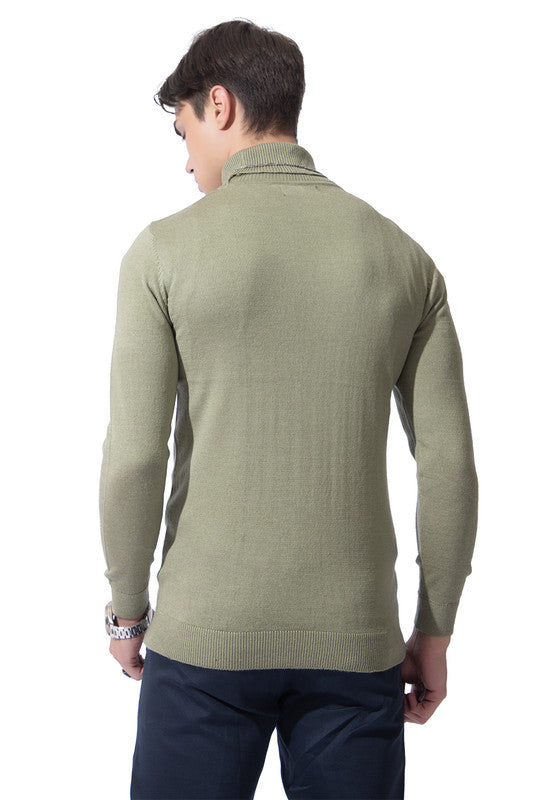 Turtle Neck Pullover I Certified Wool I Sage