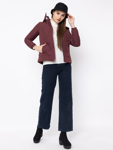 912 Quilted Puffer Jacket with Detachable Hood