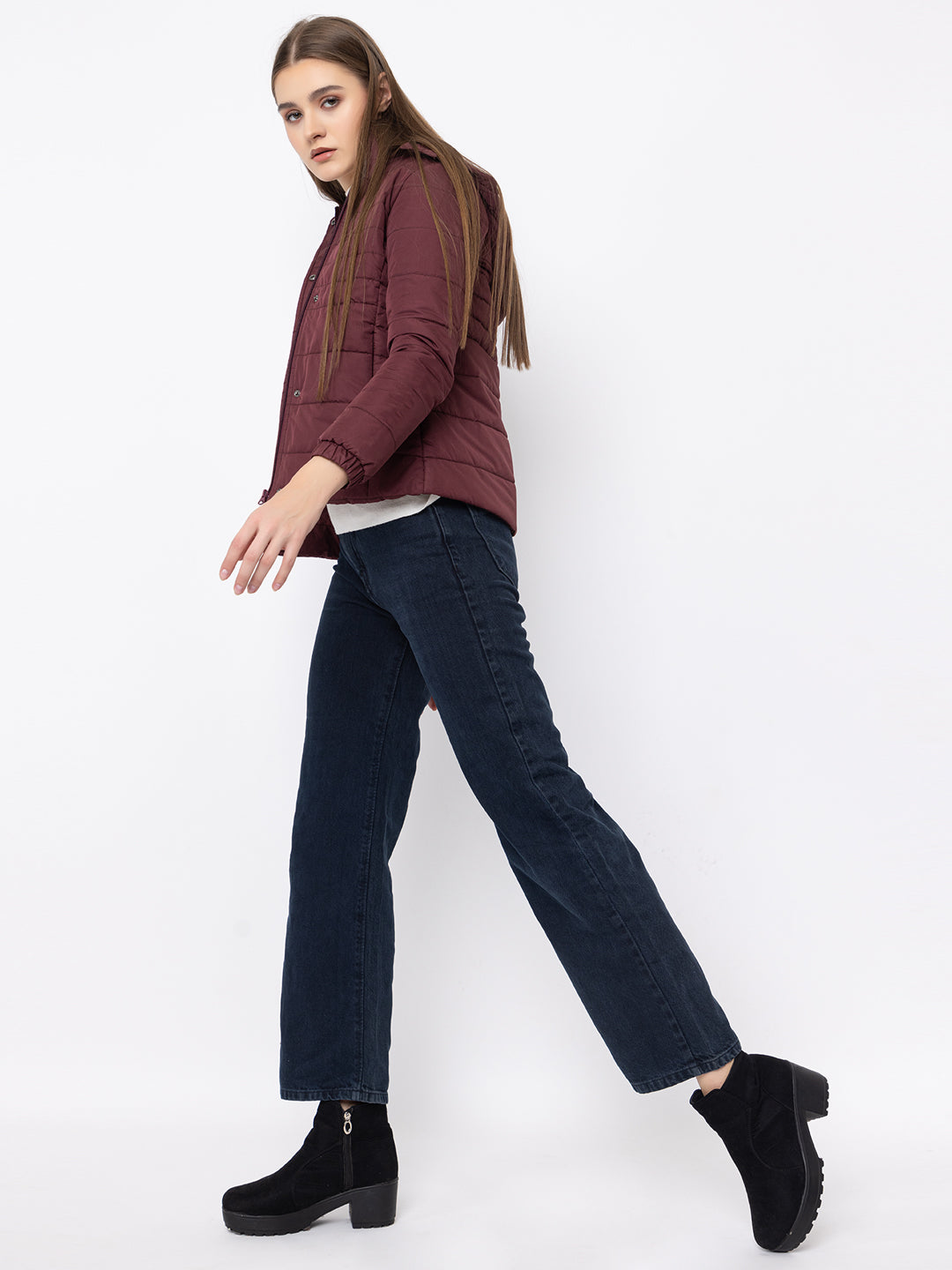 912 Quilted Puffer Jacket with Detachable Hood