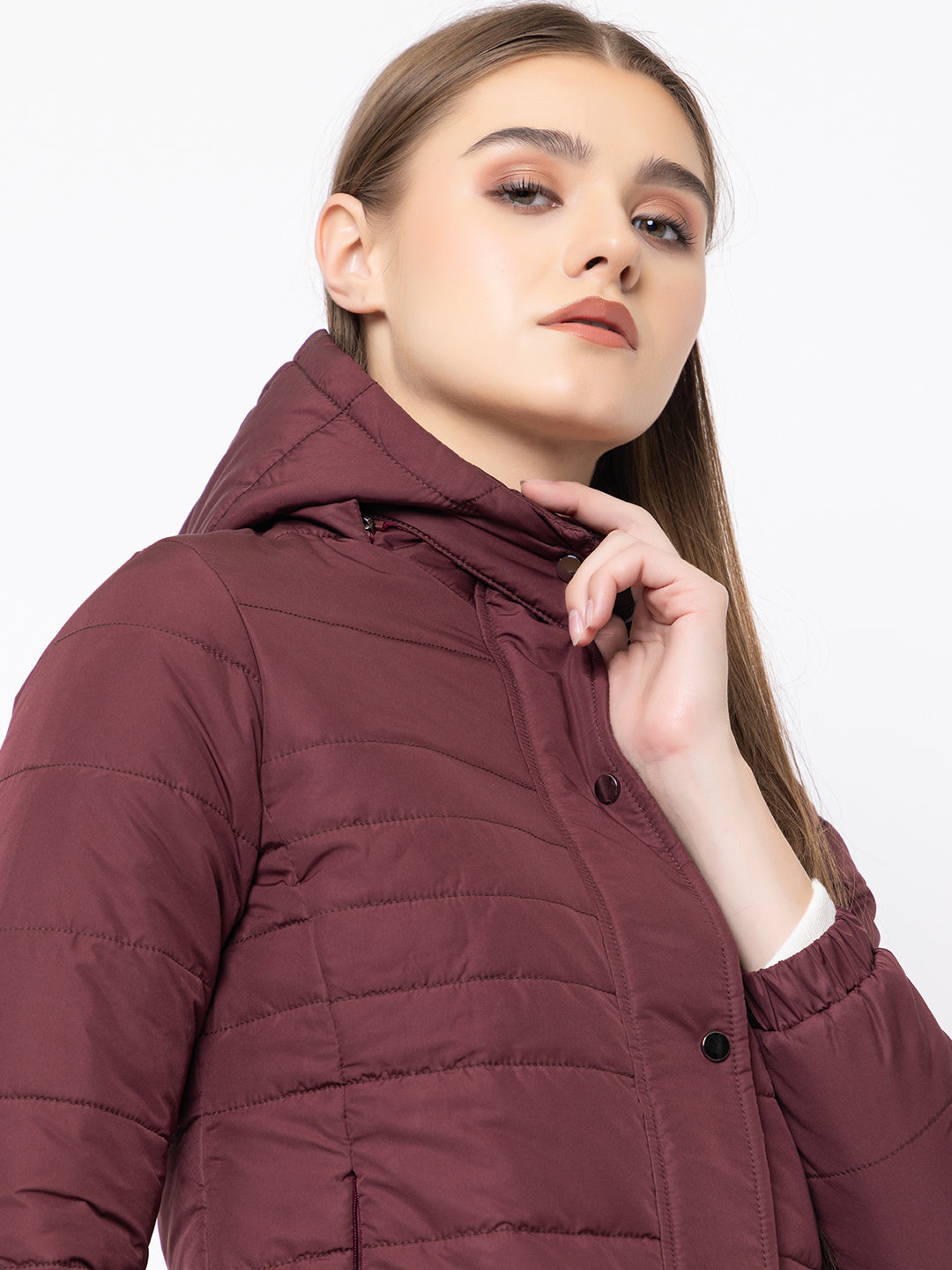 912 Quilted Puffer Jacket with Detachable Hood