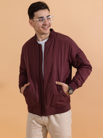 Quilted Bomber I Wine