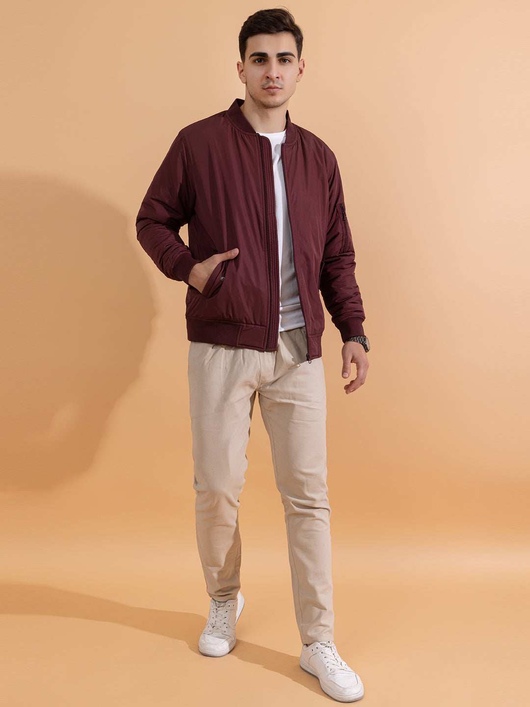 Quilted Bomber I Wine