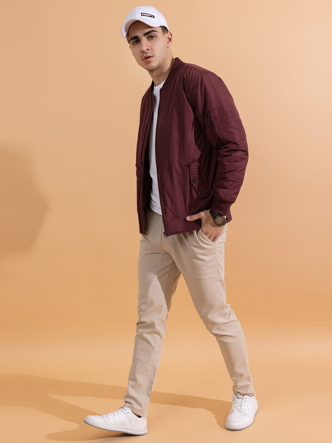 Quilted Bomber I Wine