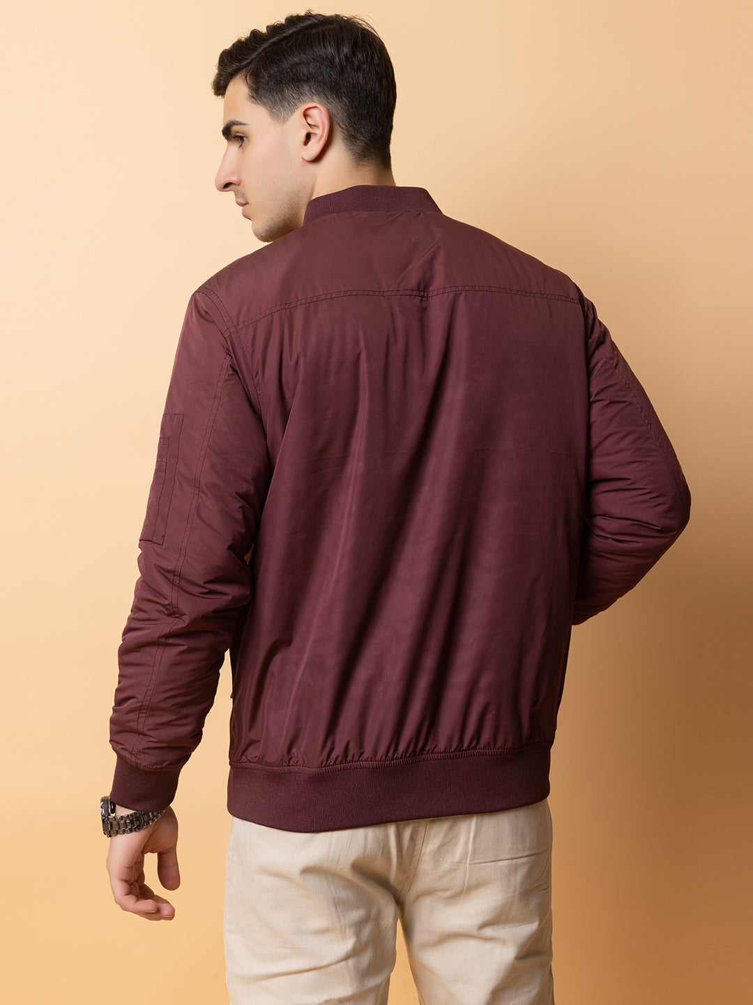 Quilted Bomber I Wine