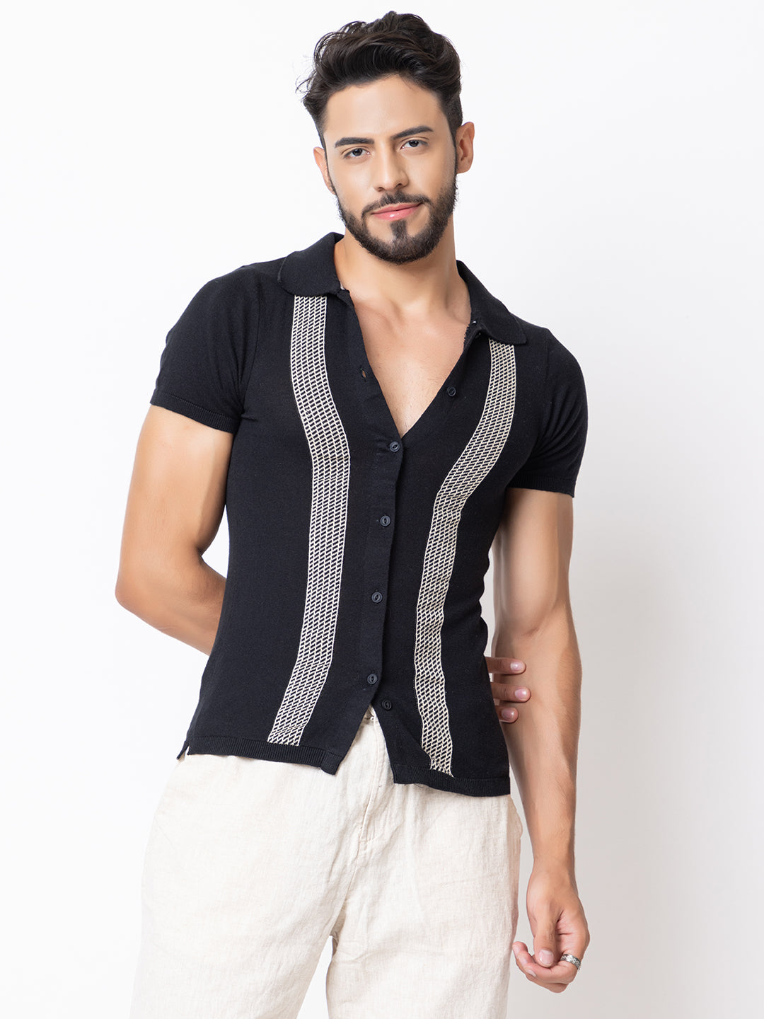 Resort Knit Polo I Black