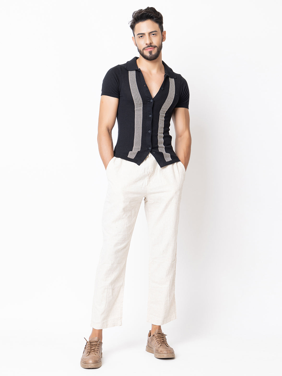 Resort Knit Polo I Black