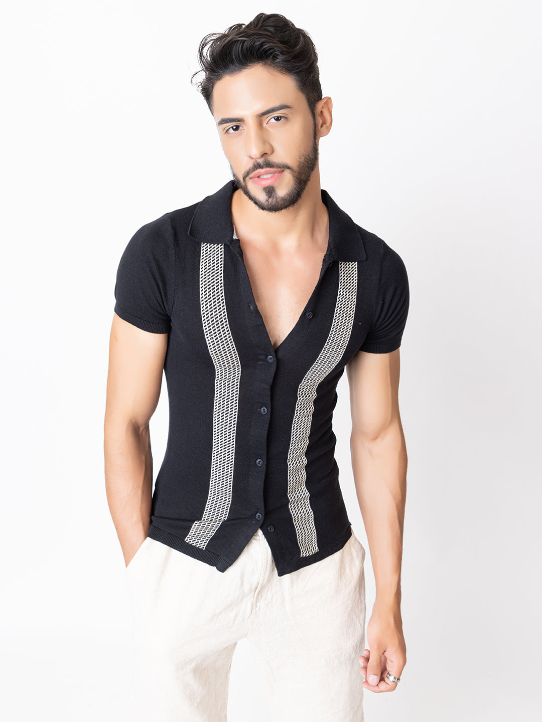 Resort Knit Polo I Black